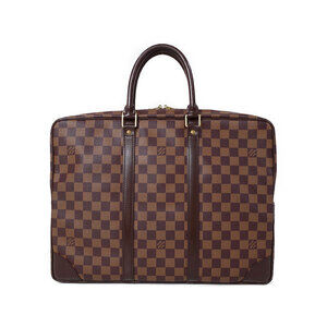 Louis Vuitton Damier Ebene Brown Porte Document Voyage Business Bag